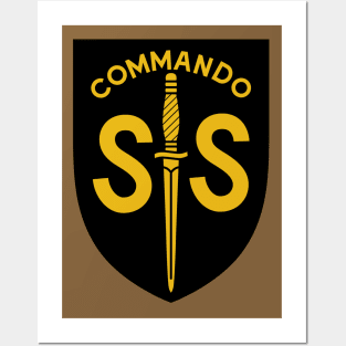 WW2 British Army No2 Commando SAS Badge Posters and Art